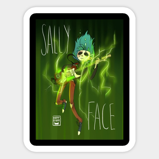 Sally Face Sticker by nopperaa